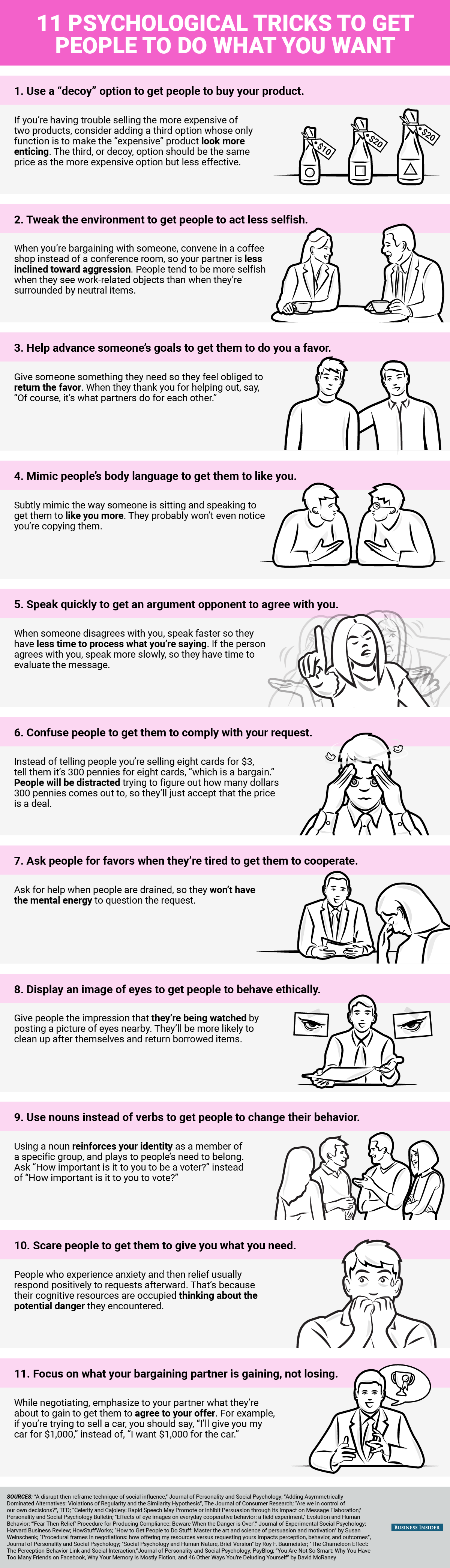11 incredible psychological tricks to get people to do what you want